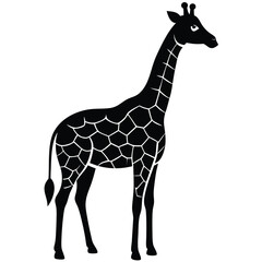 Naklejka premium Giraffe Safari Animal Vector