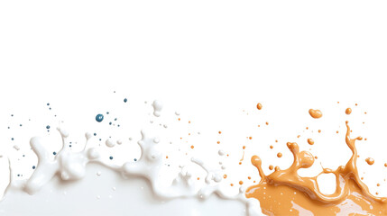 milk splash isolated on white