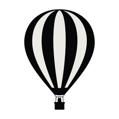 Obraz premium Hot Air Balloon Silhouette Vector Art