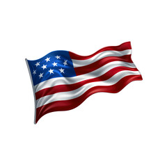 Fototapeta premium Waving American Flag, Stars and Stripes, Patriotism, National Pride