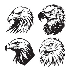 Vector Illustration of an Eagle Head Bold and Majestic Design