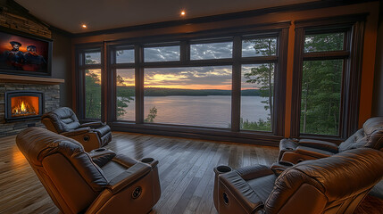 Naklejka premium Lakeside Living Room