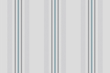 Gtructure stripe vertical texture, 60s background fabric lines. Aolded pattern vector seamless textile in gainsboro and grey colors.