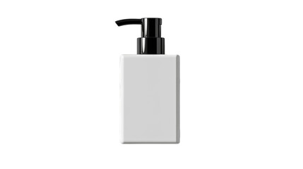 Obraz premium Minimalist White Pump Bottle for Lotion, Soap, or Liquid Products