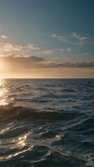 Tranquil Ocean Sunset: Embrace the Beauty of the Horizon and Waves for a Peaceful Coastal Escape