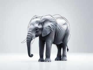 elephant head vector illustration