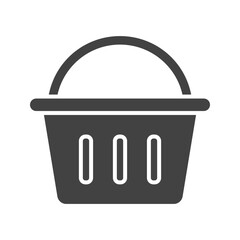 Basket icon vector image. Suitable for mobile apps, web apps and print media.