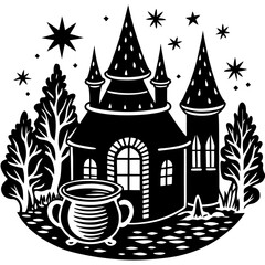 Obraz premium vector illustration of a house