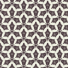 Seamless pattern with decorative flowers. Vector illustration
