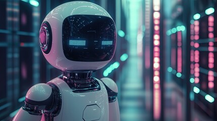digital screen robot