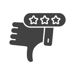 Negative Review icon vector image. Suitable for mobile apps, web apps and print media.