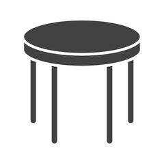 Round Table icon vector image. Suitable for mobile apps, web apps and print media.