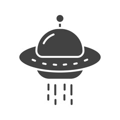 Space Ship icon vector image. Suitable for mobile apps, web apps and print media.