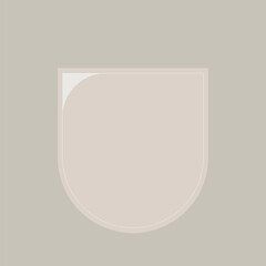 Arch shape frame vector