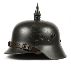 Naklejka premium Vintage German helmet isolated on a white background