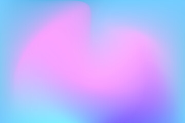 Abstract iridescent pink, blue liquid blur gradient texture background with copy space. Cute fluid neon glow aesthetic backdrop. Futuristic product presentation, infographics, banner.