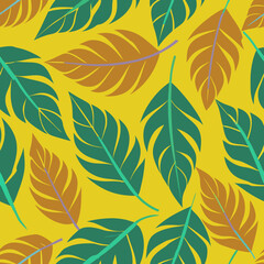 Obraz premium Seamless Vector of Leaves