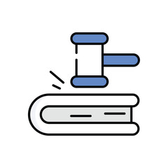 Rules Of Law Vector icon