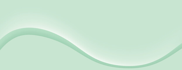 Soft green background with smooth wave design. The background features a light green color and a flowing, serene texture. Minimal abstract wavy gradient vector background