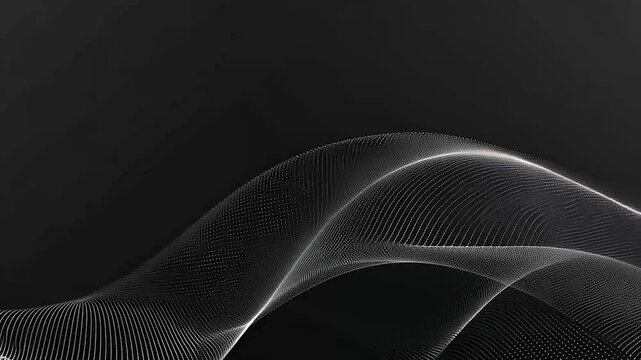 Abstract wave design on dark background