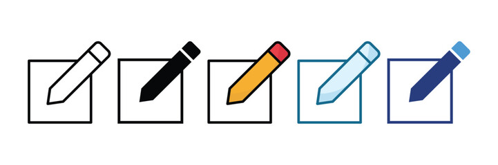 Edit Icon Set Multiple Style Collection