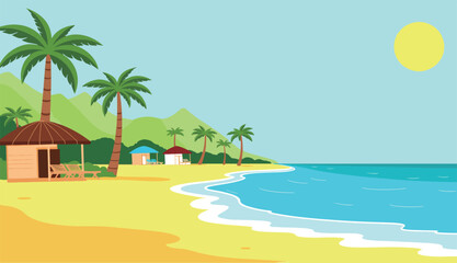 Obraz premium Tropical Beach Paradise