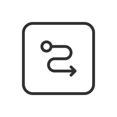 Arrow Location Direction Icon – Navigation and Geolocation Indicator