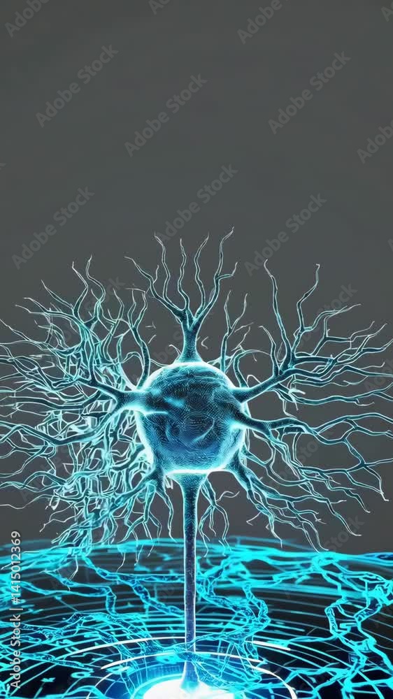 Poster dynamic neural network activity: illuminated neuron expansion and synapse formation