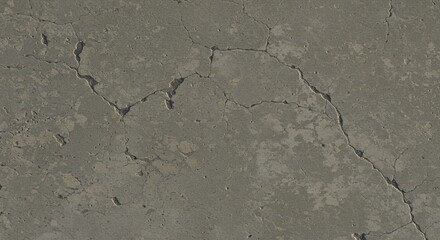 Obraz premium Abstract close-up view of a textured concrete floor. The surface is a muted gray, with variations in light and shadow creating subtle patterns. 