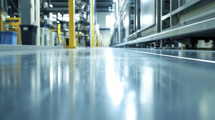A factory floor with streamlined processes and increased productivity