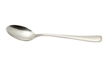 PNG Silver metallic spoon with a reflective finish