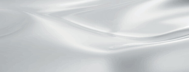 Smooth silver background, with a silky texture. The background is sleek and elegant, featuring a silver color. Ideal for a modern background. Smooth elegant silk fabric texture background vector