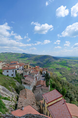 Fototapeta premium Panoramic view of San Giorgio la Molara in Campania, Italy.