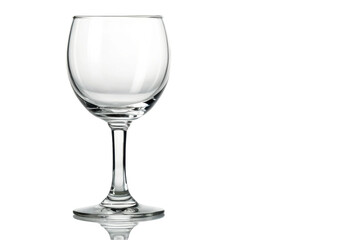 Obraz premium PNG Elegant empty wine glass