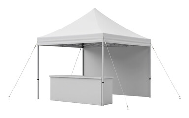 白テント シンプル構造 清潔感溢れる空間