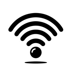 wi fi icon silhouette 