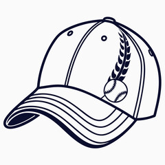 Stylish Hat Vector Illustration