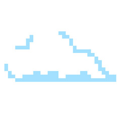 Pixel art illustration of cloud