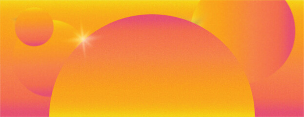 Gradient background with vibrant orange and yellow hues. The background features smooth, abstract shapes, creating a dynamic, colorful background. Abstract gradient circle pattern background vector