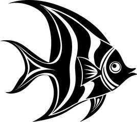 black and white fish