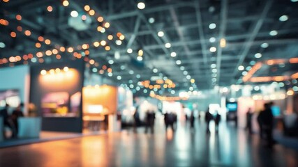 Abstract blur Expo,Large room for the event.Exhibition