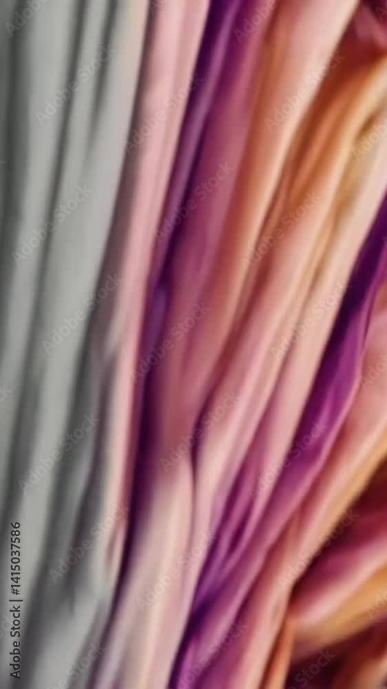 Poster flowing abstract colors creating dynamic organic patterns in motion