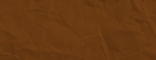 Brown background with a crumpled paper texture. The background is earthy brown, giving a rustic, textured appearance. Paper texture background vector. Brown background.