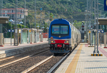 Fototapeta premium Railway station in Imperia