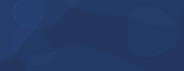 Abstract background with a dark blue color, featuring smooth, overlapping shapes. The blue background creates a calming, modern texture. Gradient background vector. Blue background.