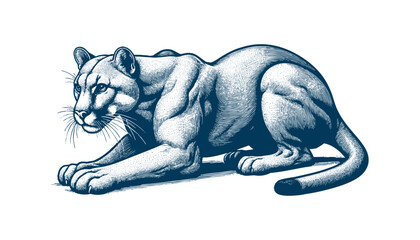 Obraz premium puma vector