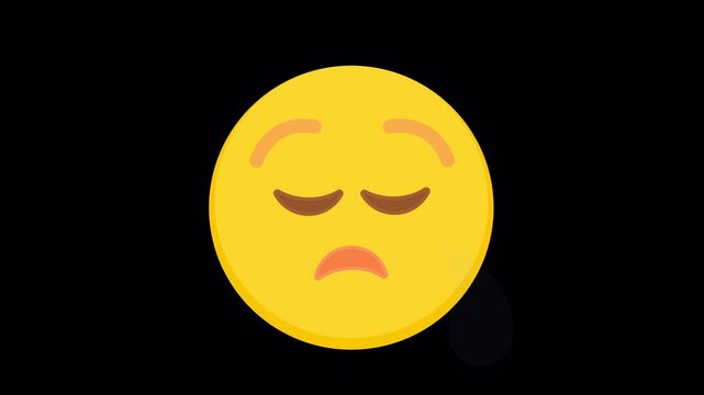 Emoji face upset crying 