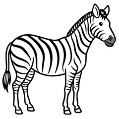 Abstract Zebra Line Illustration