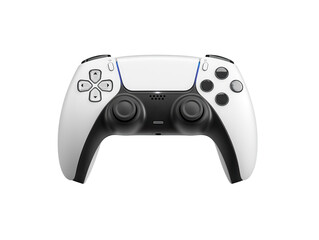 A gaming setup with a console, controllers, and a glowing screen. transparent PNG