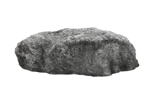 Rock isolated transparency background.